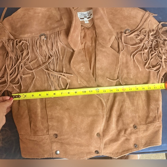 Vintage Yearbook 1991  suede fringe jacket - Picture 7 of 16